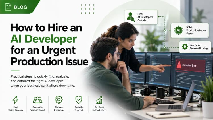 How to Hire an AI Developer for an Urgent Production Issue ?