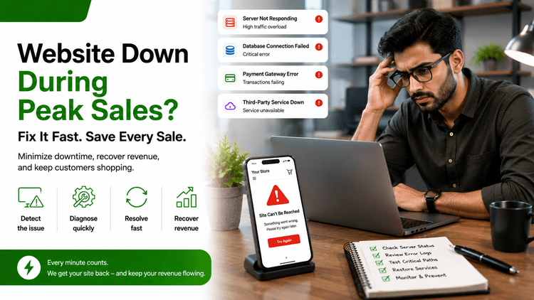 Website Crashed During a Sale? How to Recover Fast Without Losing Customers